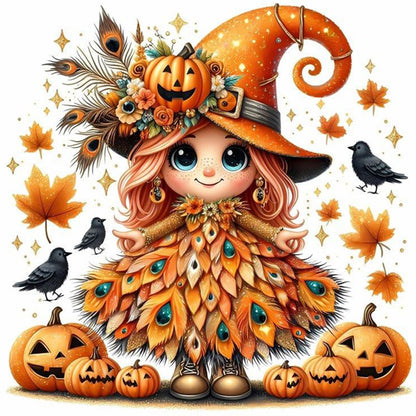 Halloween Girl - Full Square Drill Diamond Painting 30*30CM