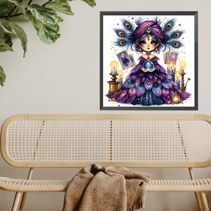 Divination Girl - Full Square Drill Diamond Painting 30*30CM