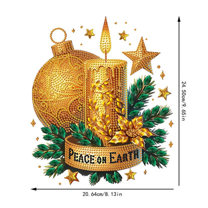 Christmas Theme 2D Flat DIY Hanging Diamond Art Kits Home Wall Decoration Crafts