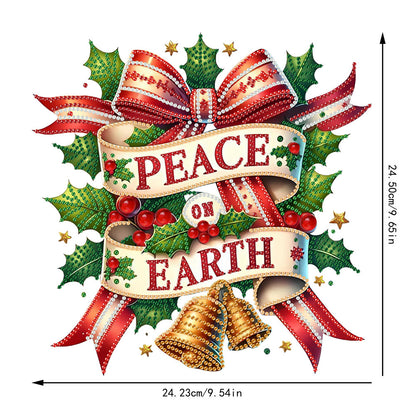 Christmas Theme 2D Flat DIY Hanging Diamond Art Kits Home Wall Decoration Crafts