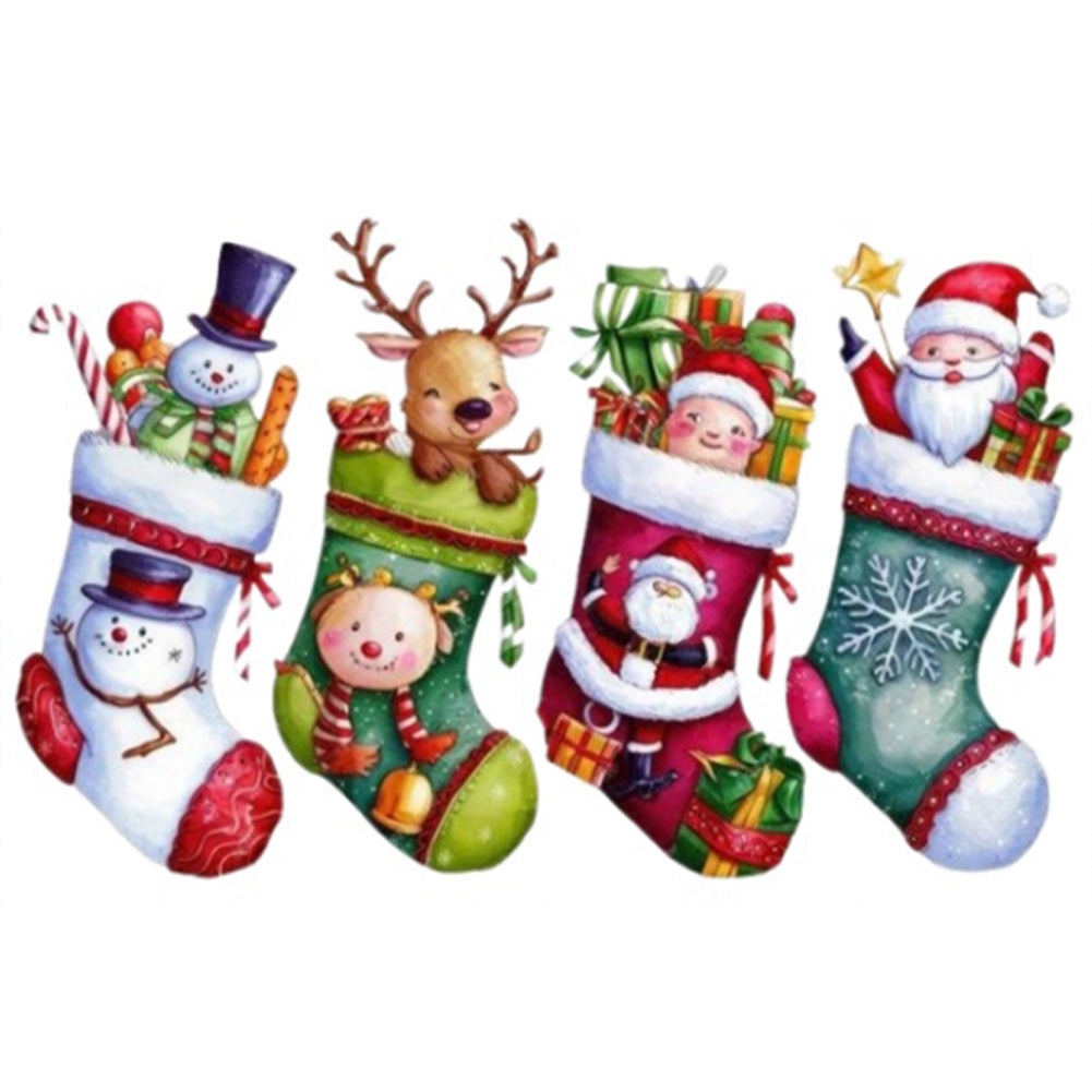 Christmas Stocking - 14CT Stamped Cross Stitch 60*40CM