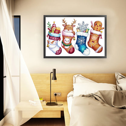 Christmas Stocking - 14CT Stamped Cross Stitch 60*40CM