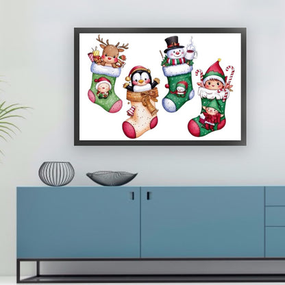 Christmas Stocking - 14CT Stamped Cross Stitch 60*40CM