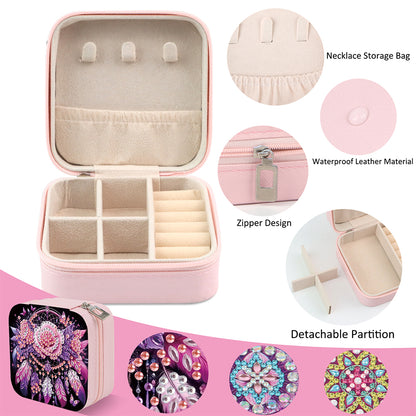 DIY Diamond Painting Kit Rotatable Mirror with Diamond Painting Jewelry Box