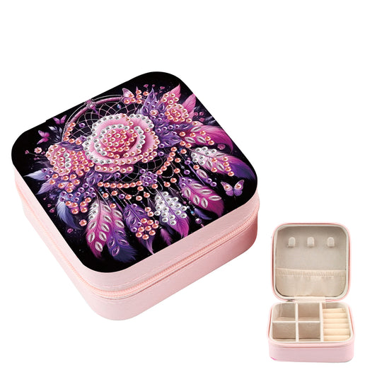 DIY Diamond Painting Kit Rotatable Mirror with Diamond Painting Jewelry Box