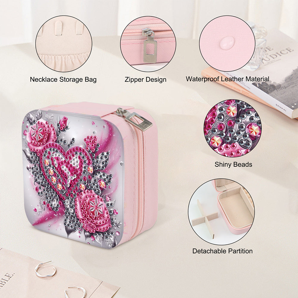 DIY Diamond Painting Kit Rotatable Mirror with Diamond Painting Jewelry Box