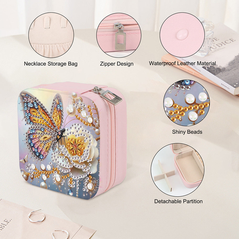 DIY Diamond Painting Kit Rotatable Mirror with Diamond Painting Jewelry Box