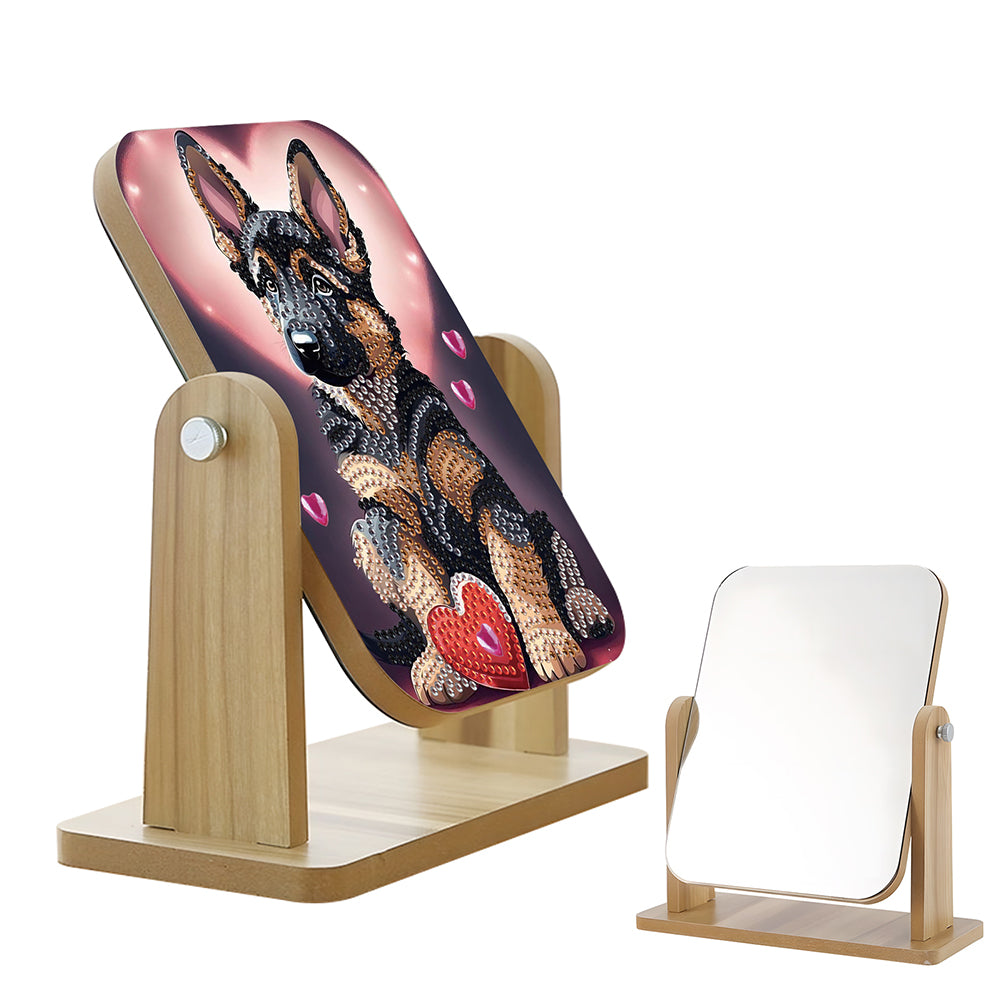 DIY Diamond Painting Kit Rotatable Mirror with Diamond Painting Jewelry Box