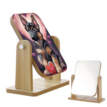 DIY Diamond Painting Kit Rotatable Mirror with Diamond Painting Jewelry Box