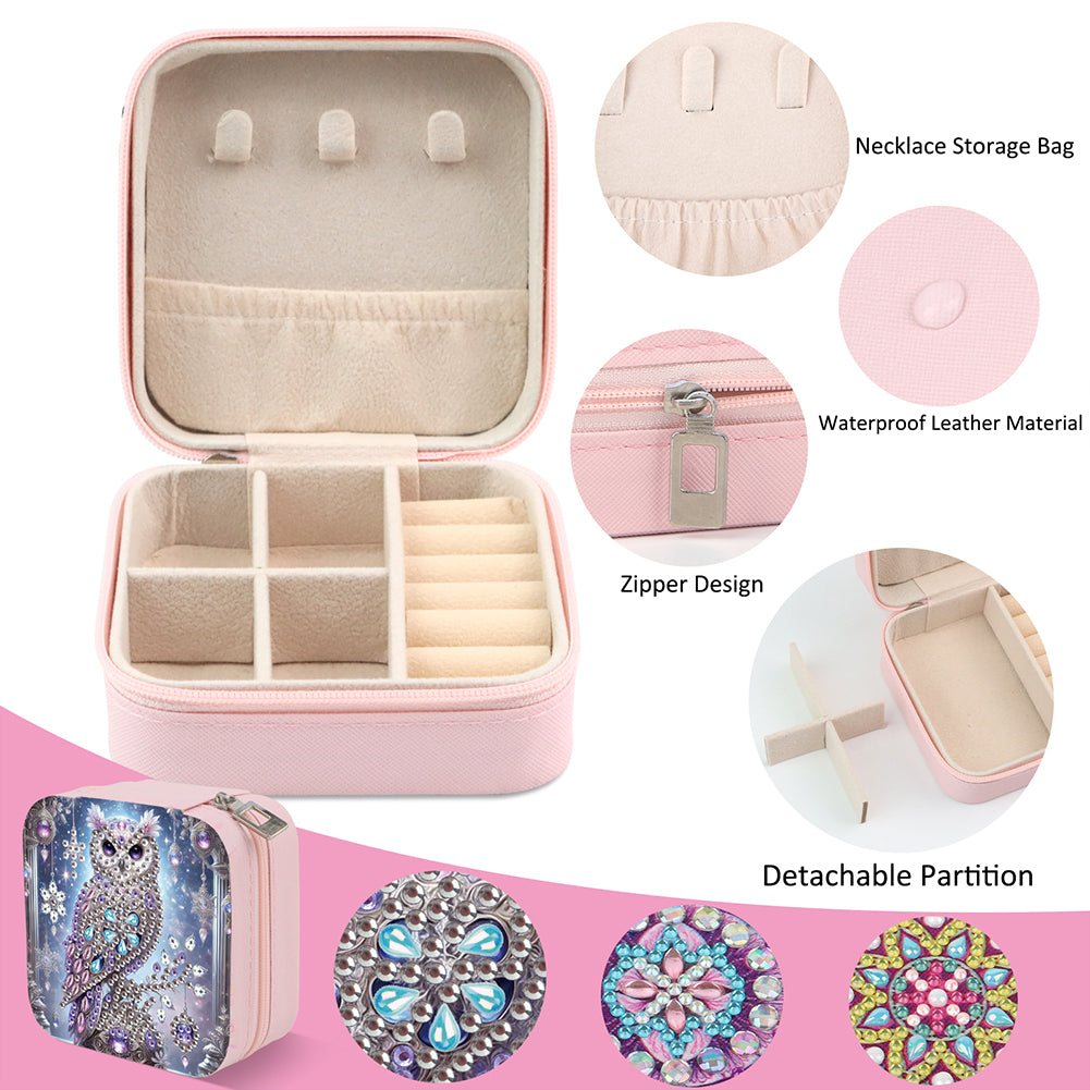 DIY Diamond Painting Kit Rotatable Mirror with Diamond Painting Jewelry Box