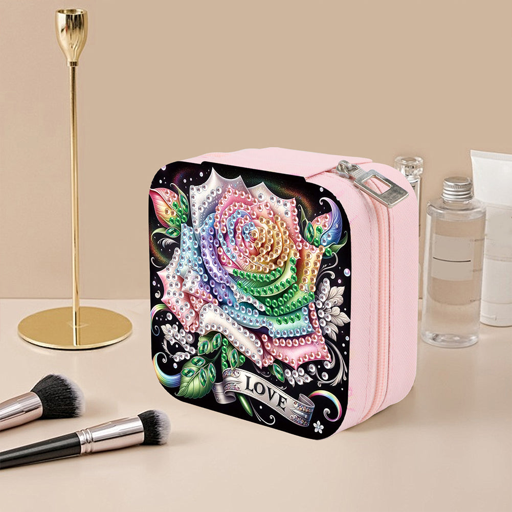 DIY Diamond Painting Kit Rotatable Mirror with Diamond Painting Jewelry Box