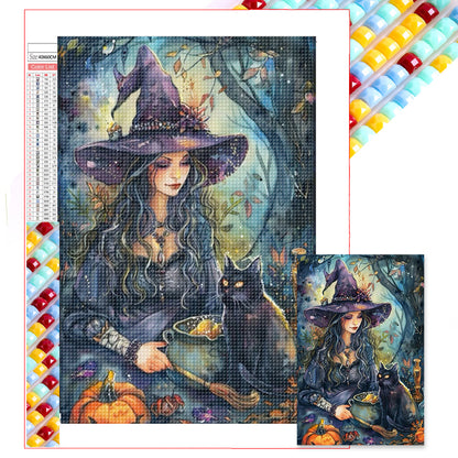 Witch - Full Square Drill Diamond Painting 40*60CM