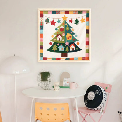 Christmas Tree - 11CT Stamped Cross Stitch 40*40CM