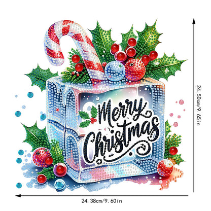 Christmas 2D Flat DIY Hanging Diamond Art Kits Window Hanging Art for Home Decor