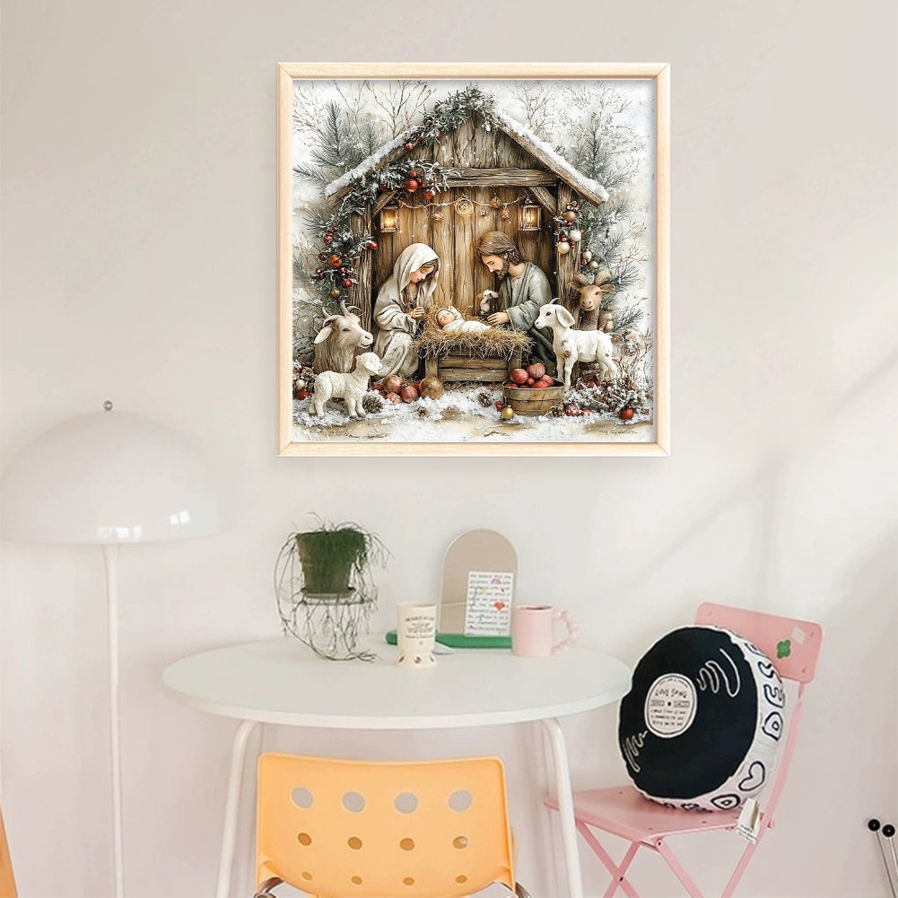 Nativity - 11CT Stamped Cross Stitch 45*45CM