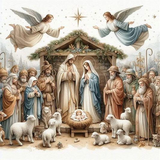Nativity - 11CT Stamped Cross Stitch 45*45CM