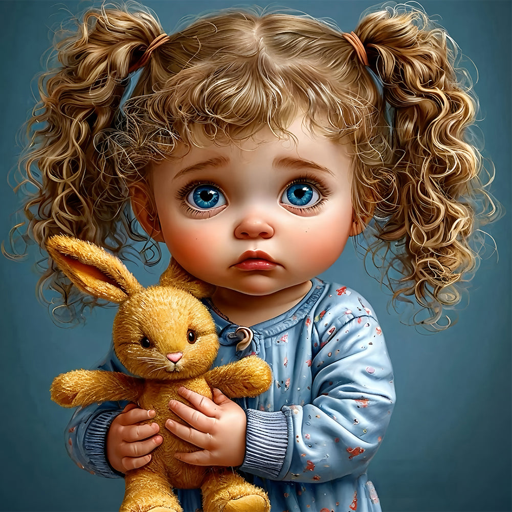 Cute Girl - Full Round Drill Diamond Painting 40*40CM