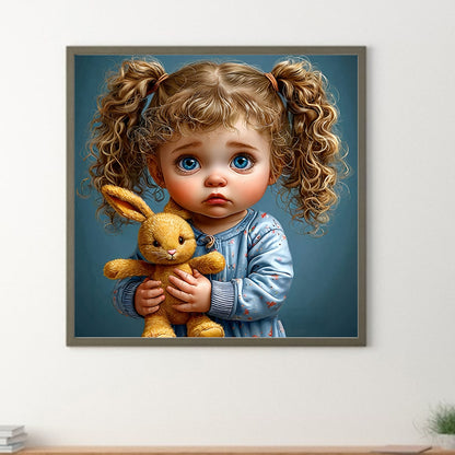 Cute Girl - Full Round Drill Diamond Painting 40*40CM