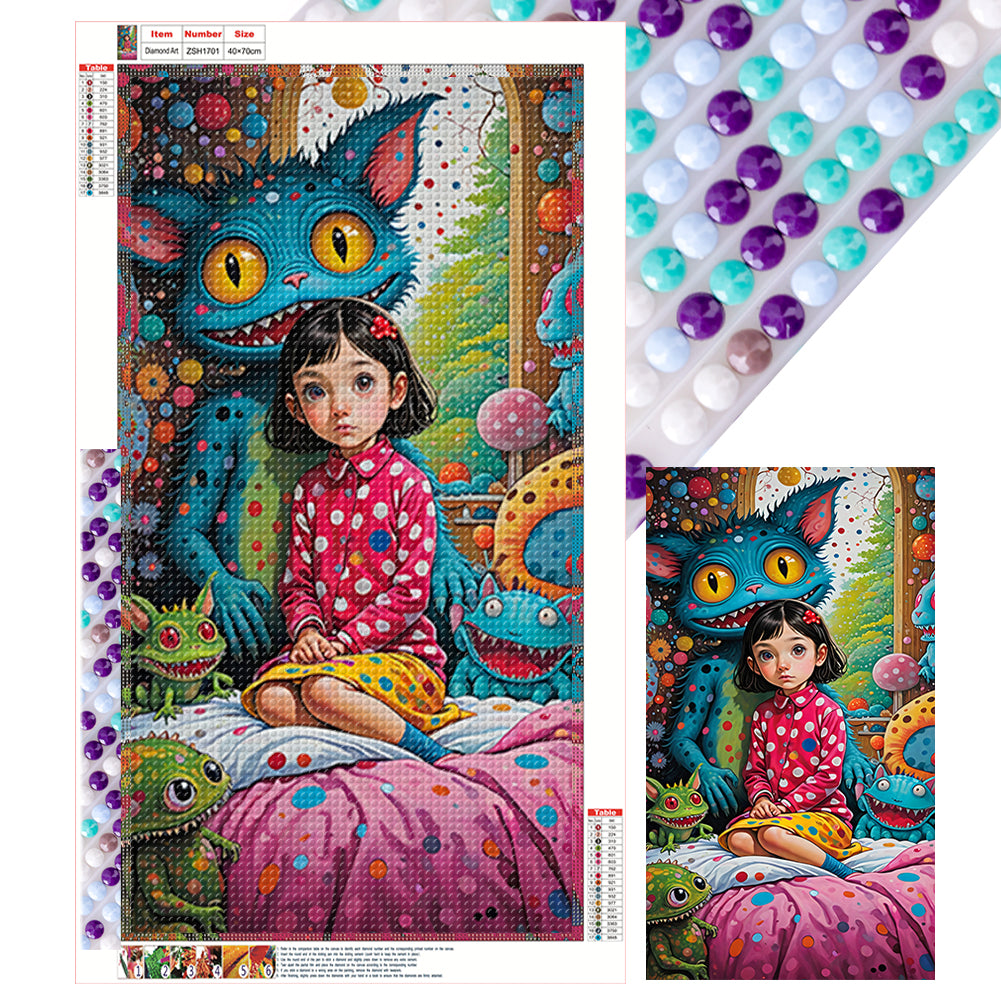 Freaky Girl - Full Round Drill Diamond Painting 40*70CM