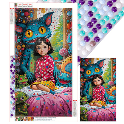 Freaky Girl - Full Round Drill Diamond Painting 40*70CM