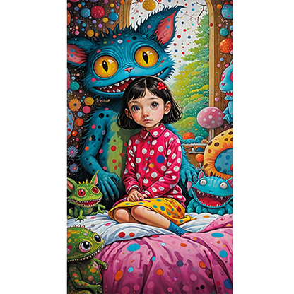 Freaky Girl - Full Round Drill Diamond Painting 40*70CM