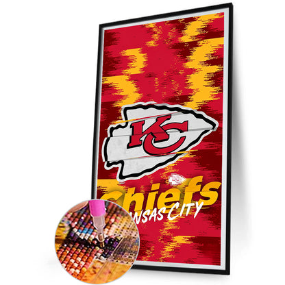 Kansas City Chiefs - Full Round Drill Diamond Painting 30*55CM