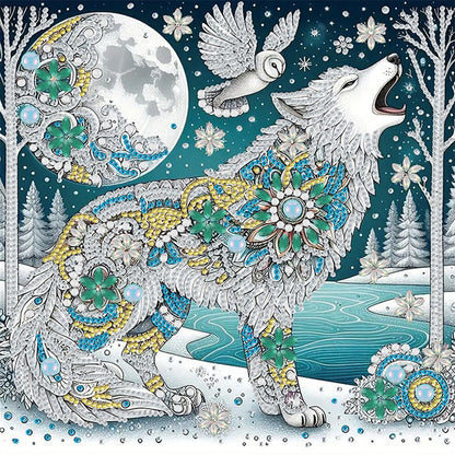 Wolf - Special Shaped Drill Diamond Painting 30*30CM