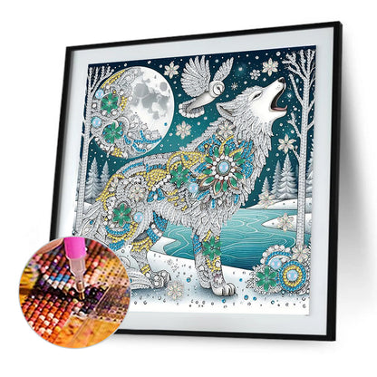 Wolf - Special Shaped Drill Diamond Painting 30*30CM
