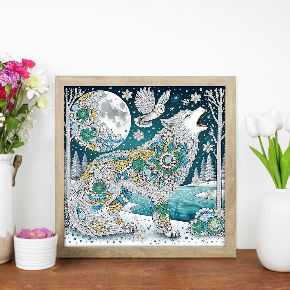 Wolf - Special Shaped Drill Diamond Painting 30*30CM