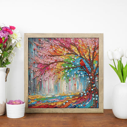 Tree - Special Shaped Drill Diamond Painting 30*30CM