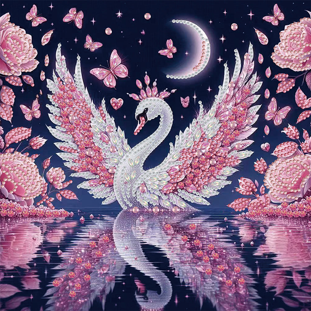Swan - Special Shaped Drill Diamond Painting 30*30CM