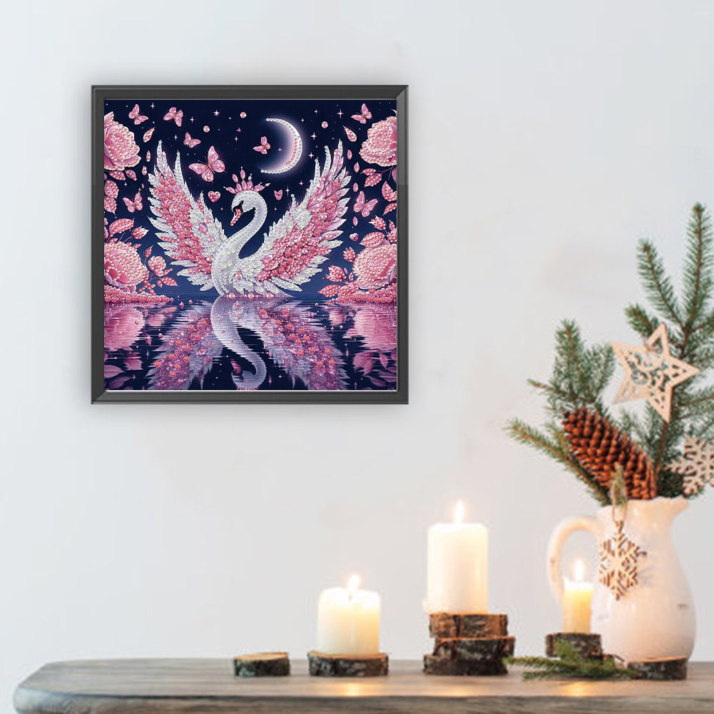 Swan - Special Shaped Drill Diamond Painting 30*30CM