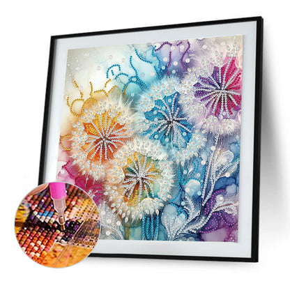 Dandelion - Special Shaped Drill Diamond Painting 30*30CM