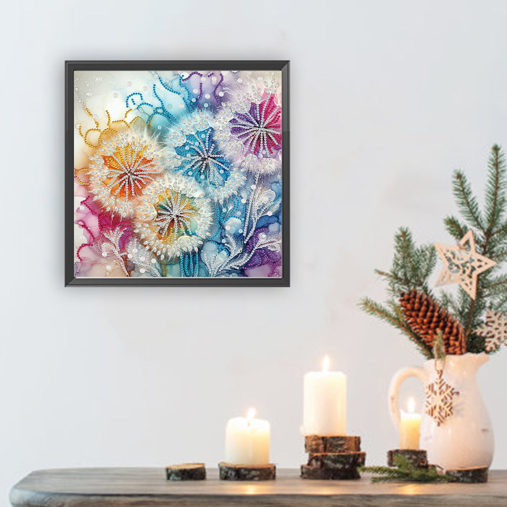 Dandelion - Special Shaped Drill Diamond Painting 30*30CM