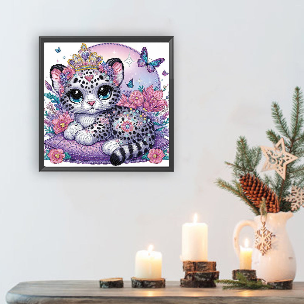 Leopard - Special Shaped Drill Diamond Painting 30*30CM