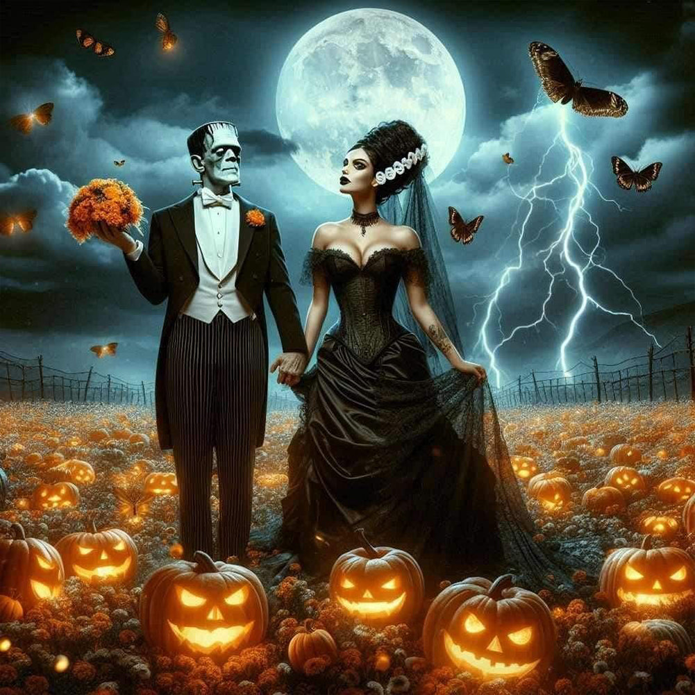 Halloween Companion - Full Round Drill Diamond Painting 40*40CM