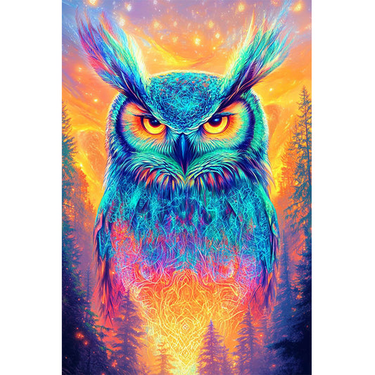 Dream Owl - Full Round Drill Diamond Painting 40*60CM
