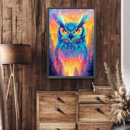 Dream Owl - Full Round Drill Diamond Painting 40*60CM