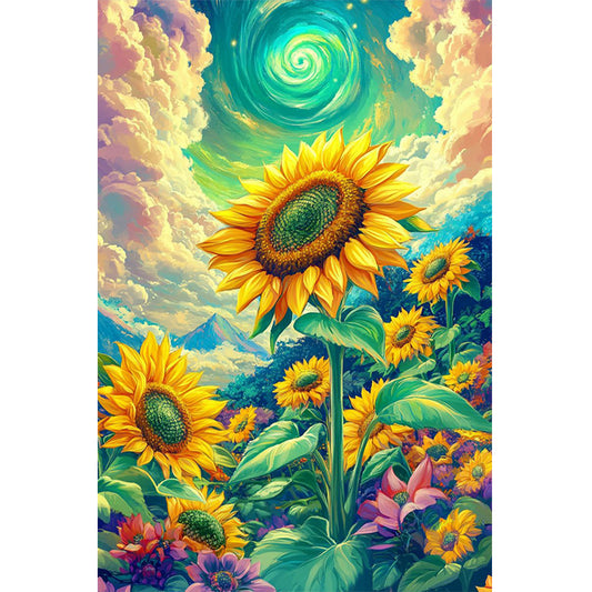 Dream Sunflower - Full Round Drill Diamond Painting 40*60CM