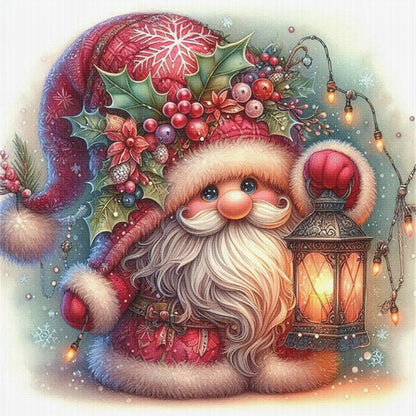 Christmas Gnome - 11CT Stamped Cross Stitch 40*40CM