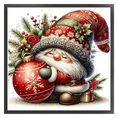 Christmas Gnome - 11CT Stamped Cross Stitch 40*40CM