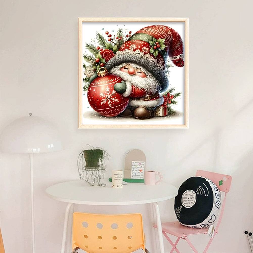 Christmas Gnome - 11CT Stamped Cross Stitch 40*40CM