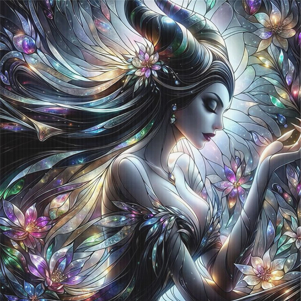 Maleficent - 11CT Stamped Cross Stitch 40*40CM