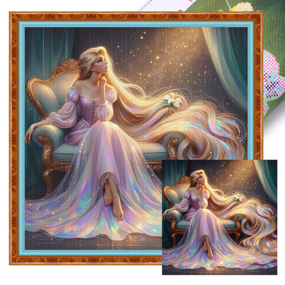 Princess - 14CT Stamped Cross Stitch 50*50CM