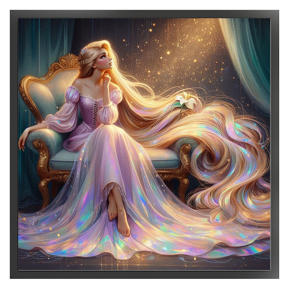 Princess - 14CT Stamped Cross Stitch 50*50CM