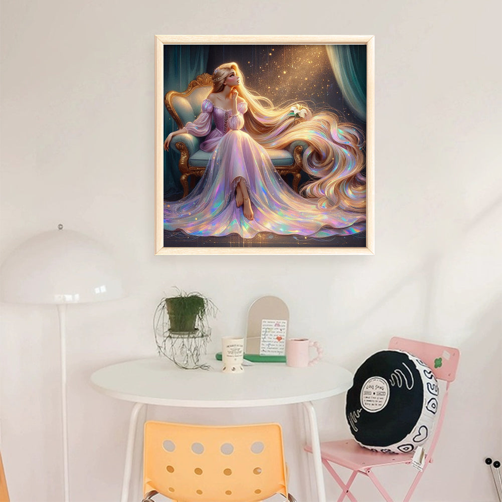 Princess - 14CT Stamped Cross Stitch 50*50CM