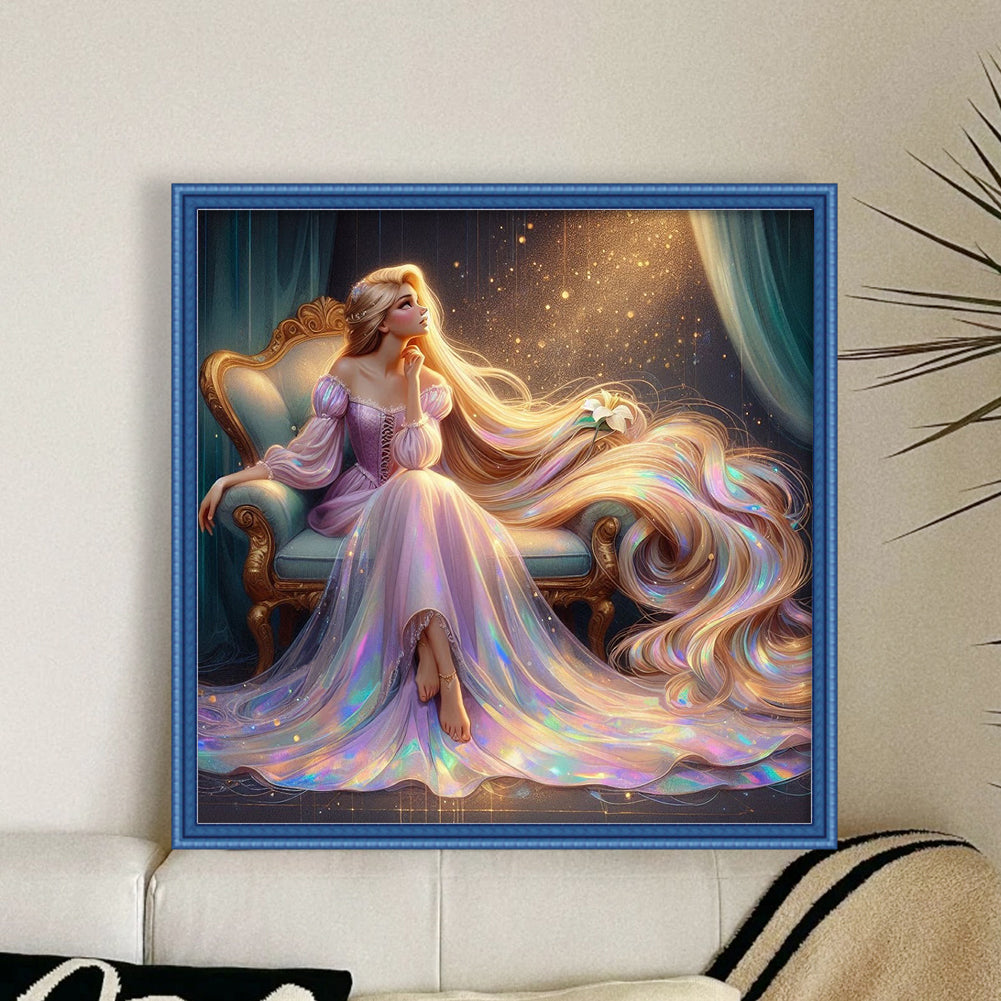 Princess - 14CT Stamped Cross Stitch 50*50CM