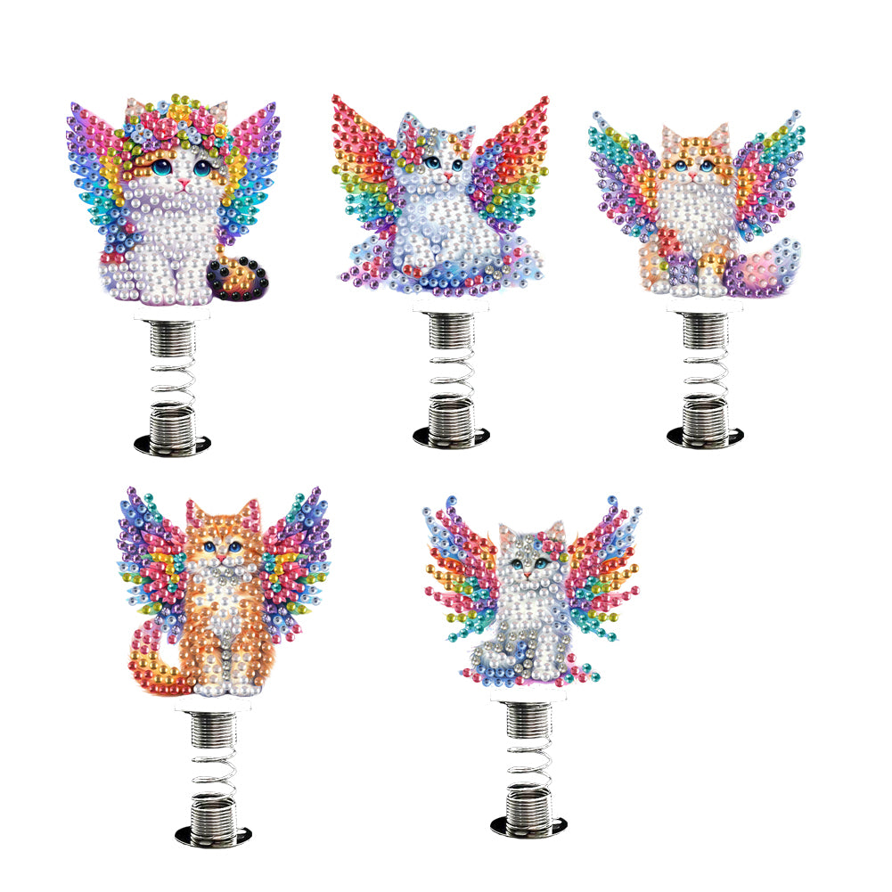 2D Flat Animal DIY Diamond Painting Shake Car Ornaments Desktop Diamond Art Kits