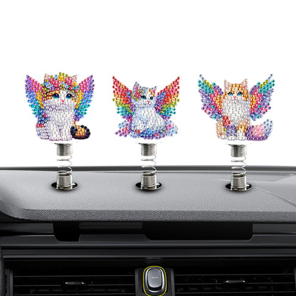 2D Flat Animal DIY Diamond Painting Shake Car Ornaments Desktop Diamond Art Kits