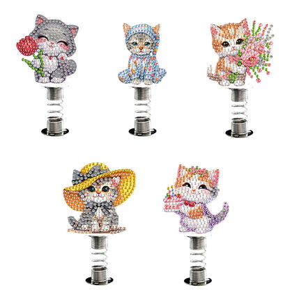 2D Flat Animal DIY Diamond Painting Shake Car Ornaments Desktop Diamond Art Kits